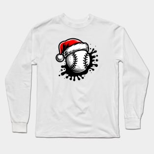 Baseball Christmas Long Sleeve T-Shirt
